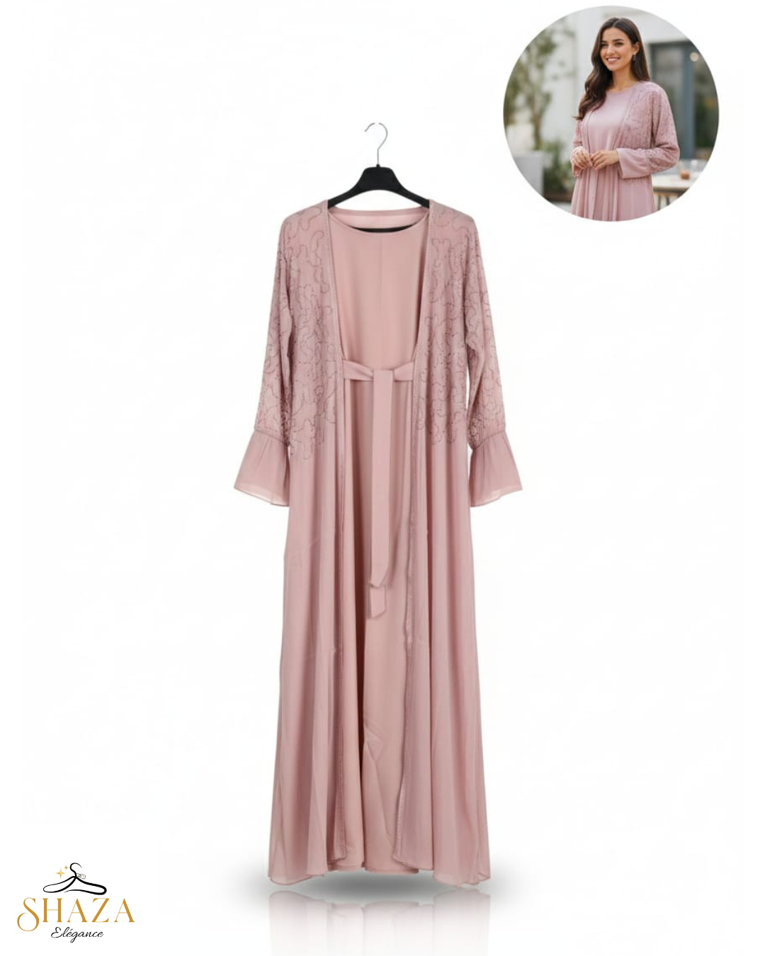Ensemble et hijab assorti T58